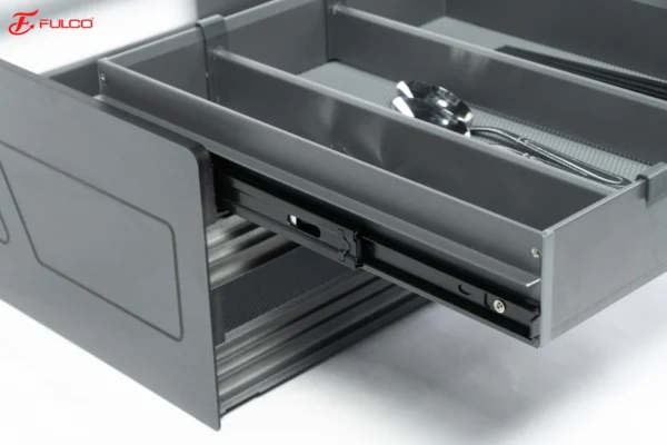 GIÁ BÁT ĐĨA – XOONG NỒI MÀU XÁM PHỦ NANO Fulco FCA03 thu gọn
