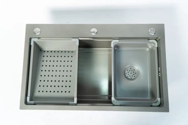 Chậu rửa một hố nano mặt trước