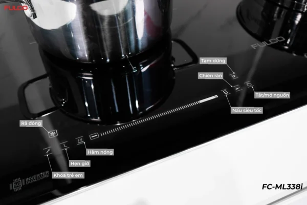 FC-ML338i | BẾP TỪ 2 VÙNG NẤU MẶT KÍNH KANGER cận cảnh