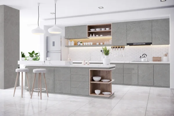 Tấm Acrylic No Line LV145 Grey Quartz mặt sau