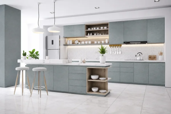Tấm Acrylic No Line LV147 Gray Plaid mặt sau