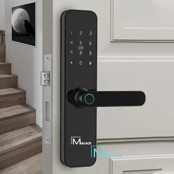 Khóa Cửa Vân Tay MiaLock 5in1 MIA-WH35-B/W phía trên
