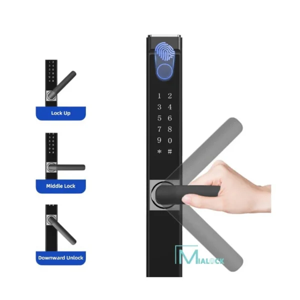 Khóa Cửa Thông Minh Xingfa Mialock MIA-X31B mặt sau