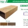 Thanh Lam Gỗ Nhựa Ngoài Trời OB90T50 mặt sau