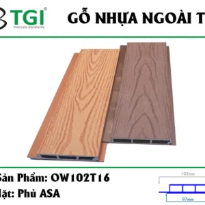 Go nhua composite ngoai troi mặt trước