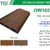 Gỗ Nhựa Composite Ngoài Trời OW102T16 mặt sau