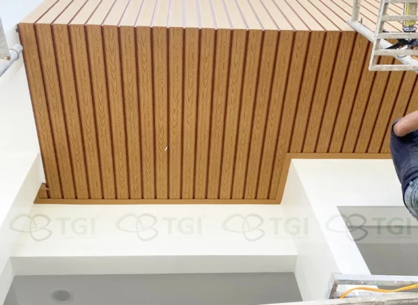 Gỗ Nhựa Composite Ngoài Trời OW102T16 cận cảnh