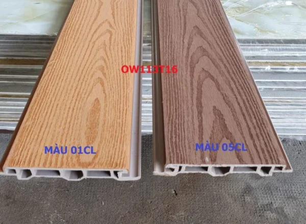 Gỗ Nhựa Composite Ngoài Trời OW113T16 cận cảnh
