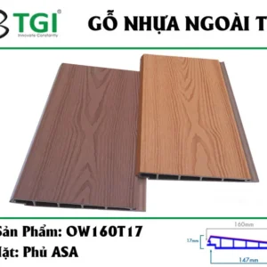 Go nhua composite ngoai troi mặt trước
