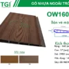Gỗ Nhựa Composite Ngoài Trời OW160T17 mặt sau
