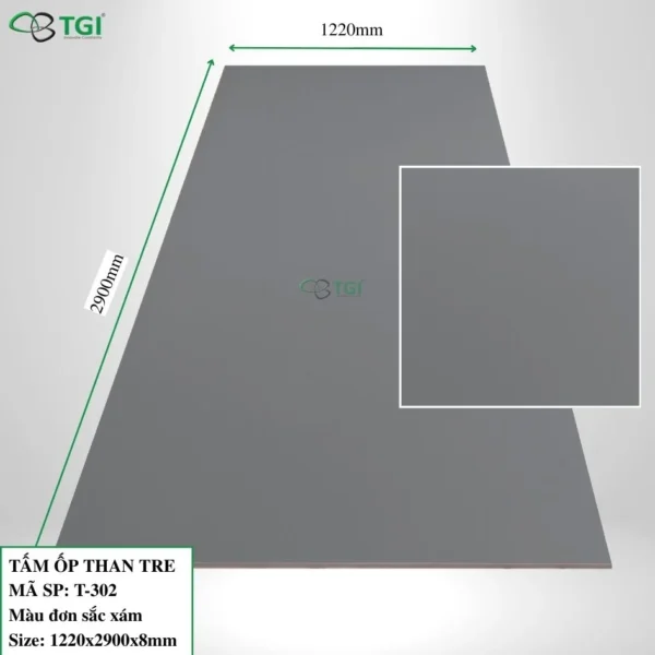 Tam op than tre 8mm mặt trước