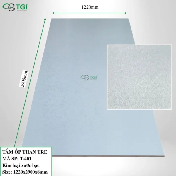 Tấm ốp than tre 8mm mặt trước