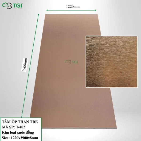 Tấm ốp than tre mặt trước