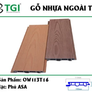 Go nhua composite ngoai troi mặt trước