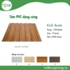 Tấm ốp pvc sóng mặt trước
