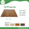 Tấm ốp pvc dạng sóng mặt trước
