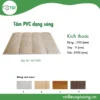 Tấm ốp pvc sóng w-7905 mặt trước