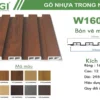 Gỗ Nhựa Composite Trong Nhà W160T12 mặt sau