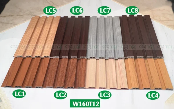 Gỗ Nhựa Composite Trong Nhà W160T12 cận cảnh