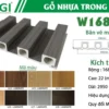 Gỗ Nhựa Composite Trong Nhà W168T22 mặt sau