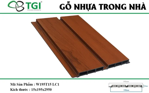 Go nhua composite mặt trước