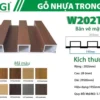 Gỗ Nhựa Composite Trong Nhà W202T28 mặt sau