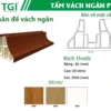 Chân Đế Vách Ngăn PVC mặt sau