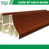 Chân đế vách ngăn pvc mặt trước