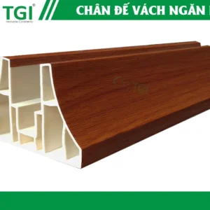 Chân đế vách ngăn pvc mặt trước