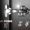 Bản lề inox 304 mặt trước
