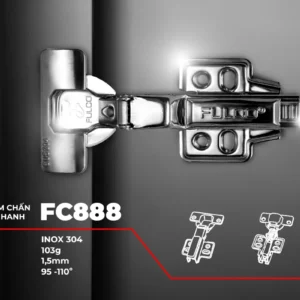 Bản lề inox 304 mặt trước