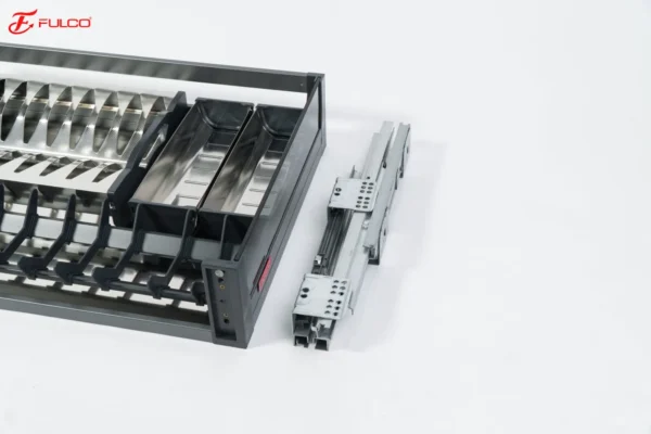 GIÁ BÁT ĐĨA INOX HỘP VÁCH KÍNH CƯỜNG LỰC Fulco FCA02-B – 600mm phía dưới