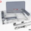 Ray âm giảm chấn 450 inox mặt trước
