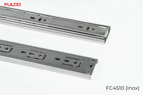 RAY BI 3 TẦNG CÓ GIẢM CHẤN, BẢN RỘNG 45mm Fulco FC4510 (inox) toàn cảnh