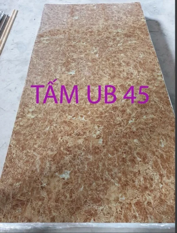 Tam nhua pvc gia da mặt trước