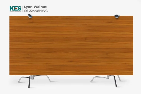 MDF phủ Melamine Lyon Walnut KES S6 22448NWG mặt sau