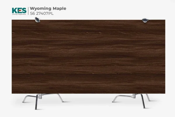 MDF phủ Melamine Wyoming Maple KES S6 27407PL mặt sau
