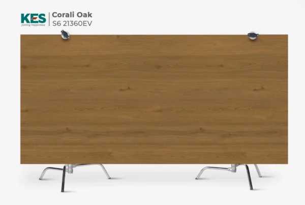 MDF phủ Melamine Corali Oak KES S6 21360EV mặt sau