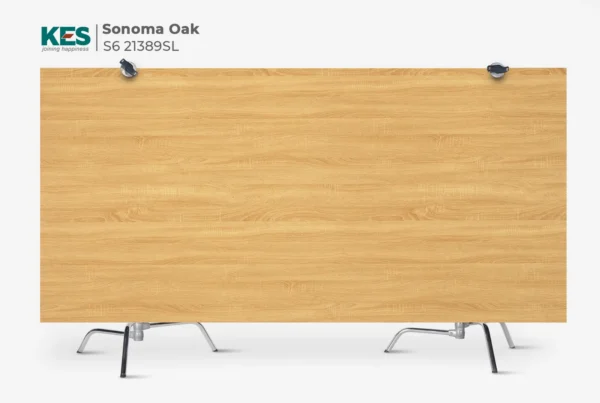 MDF phủ Melamine Sonoma Oak KES S6 21389SL mặt sau