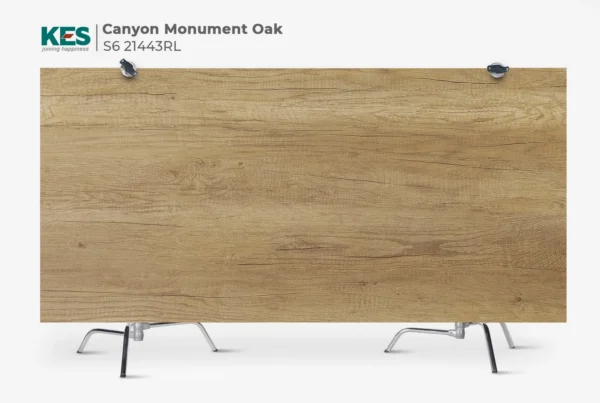 MDF phủ Melamine Canyon Monument Oak KES S6 21443RL mặt sau