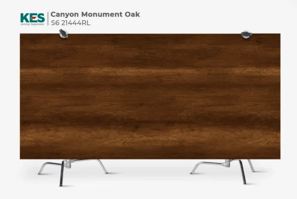 MDF phủ Melamine Canyon Monument Oak KES S6 21444RL mặt sau