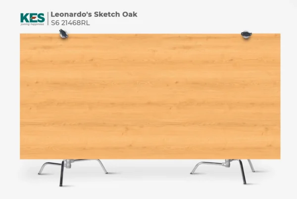 MDF phủ Melamine Leonardo’s Sketch Oak KES S6 21468RL mặt sau