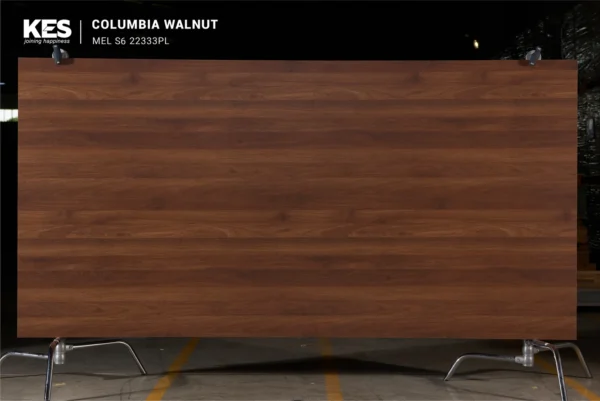 MDF phủ Melamine Columbia Walnut KES S6 22333PL mặt sau