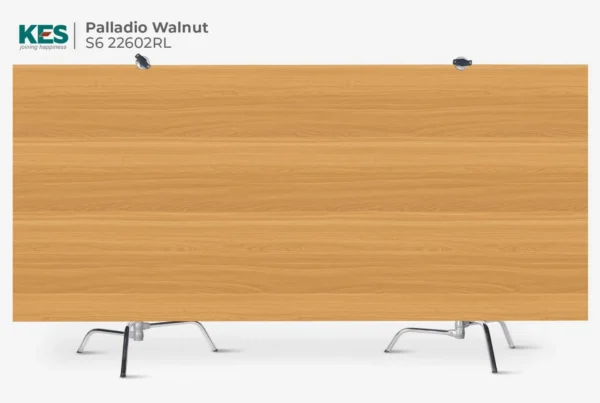 MDF phủ Melamine Palladio Walnut KES S6 22602RL mặt sau