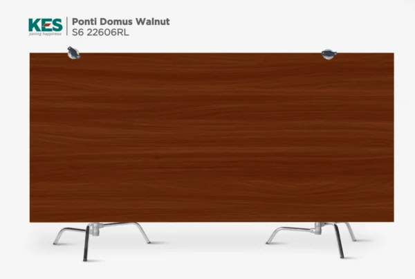 MDF phủ Melamine Ponti Domus Walnut KES S6 22606RL mặt sau