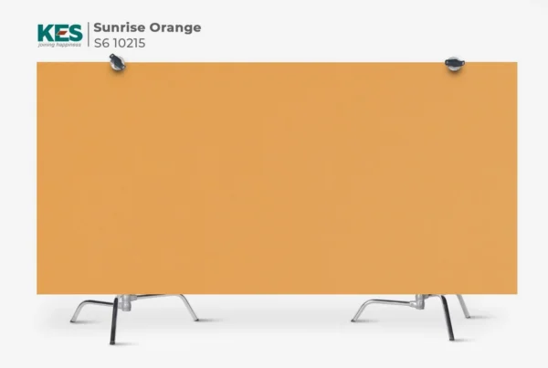 MDF phủ Melamine Sunrise Orange KES S6 10215T mặt sau