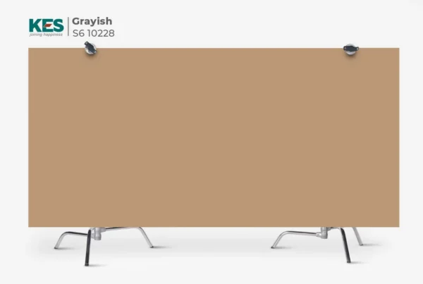 MDF phủ Melamine Grayish KES S6 10228T mặt sau