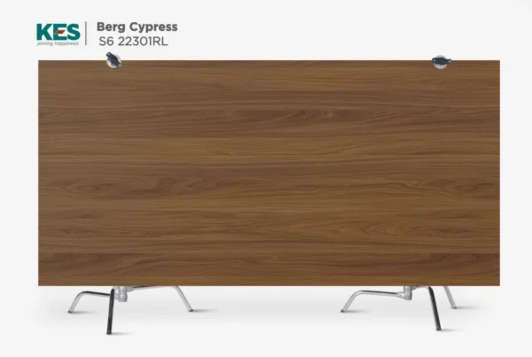 MDF phủ Melamine Dorato Walnut KES S6 22301RL mặt sau