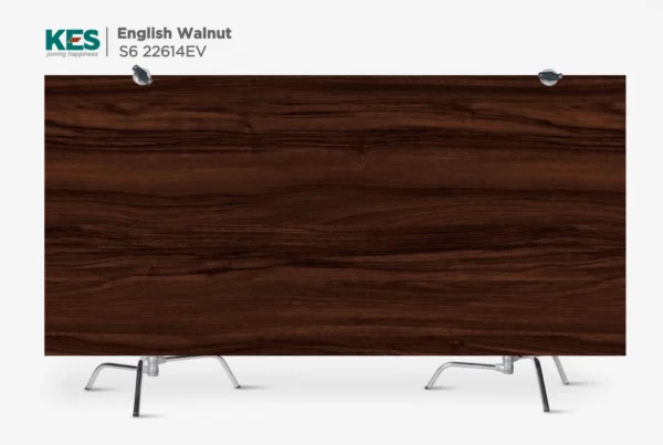 MDF phủ Melamine English Walnut KES S6 22614EV mặt sau