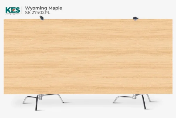 MDF phủ Melamine Wyoming Maple KES S6 27402MM mặt sau